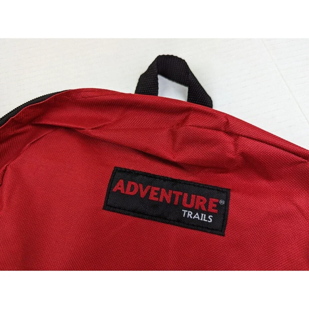 NWOT Adventure Trails Classic Lightweight Backpack Pocket Polyester Red